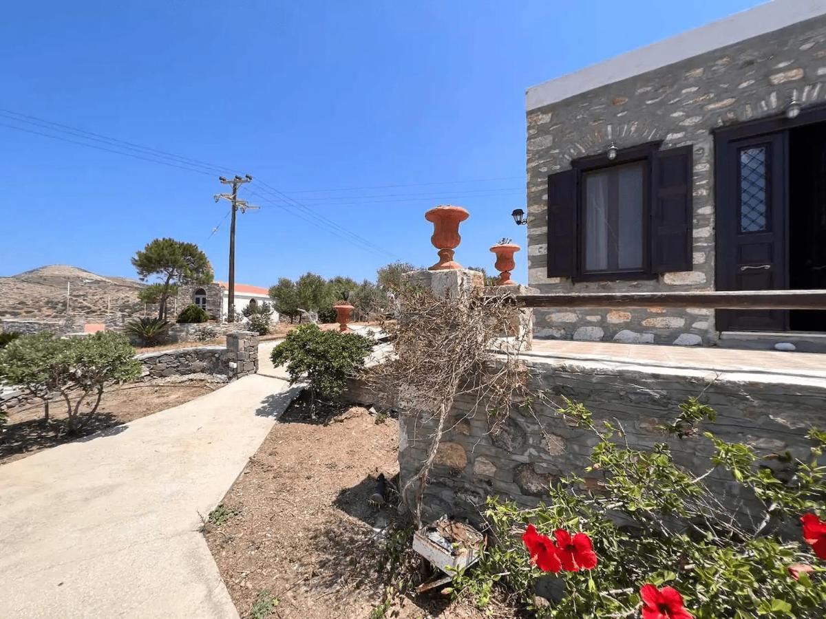Πέτρινο Εξοχικό Σπίτι Στη Σύρο Agros  Екстер'єр фото