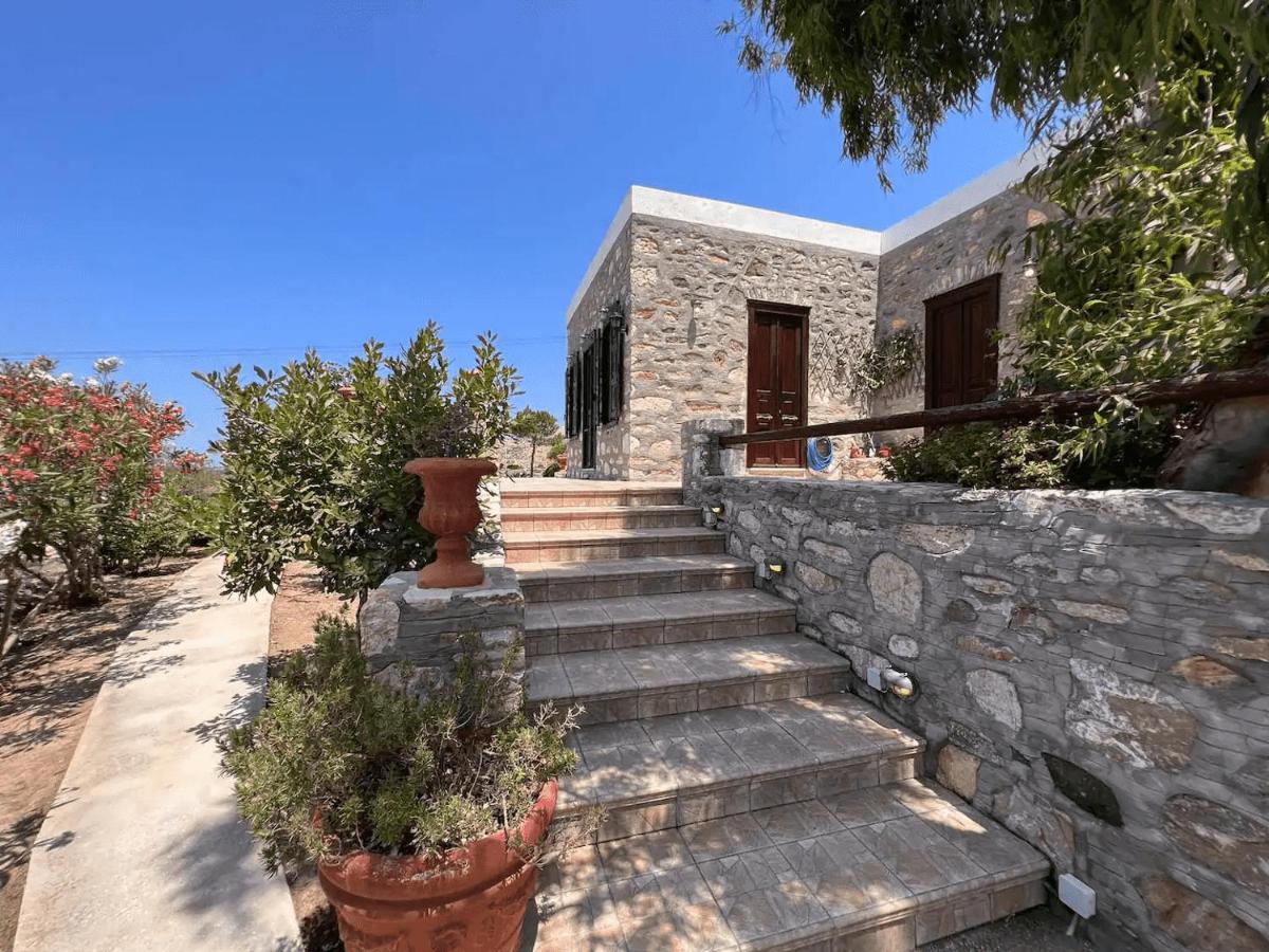 Πέτρινο Εξοχικό Σπίτι Στη Σύρο Agros  Екстер'єр фото